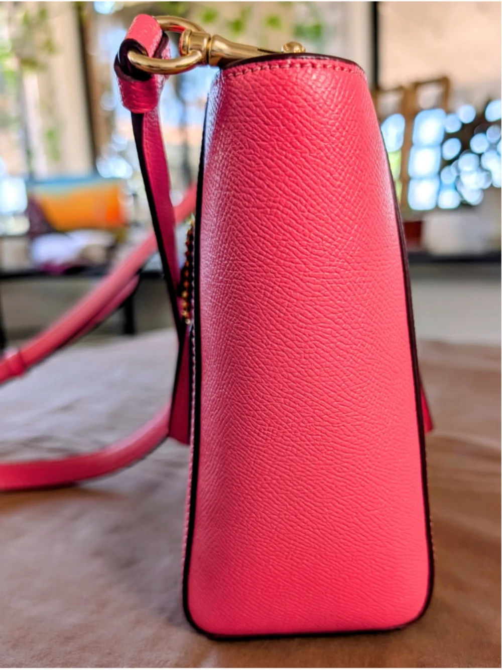 Coach Alice Mini Tote Crossbody Watermelon Leather CA224 Top Handle Satchel Bag